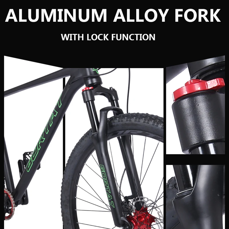 Горный велосипед GORTAT 21 дюйм рама алюминиевый сплав 10-скоростной двойной масляный