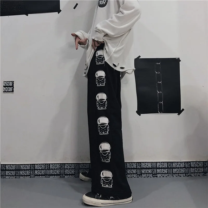 

Women Japanese Streetwear Women Pants Winter Fashion Harajuku Pants Korean Style Palazzo Pants Loose Trousers Women Soft Girl