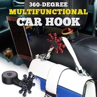 360 degree multifunctional car hook universal car seat back hook car accessories interior portable hanger holder storage for car
