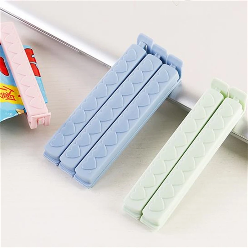 

5PCs/Pack Storage Food Snack Plastic Bag Sealing Clips For Food Portable Plastic Packages Clamp Pegs Kitchen Accessories Sealer