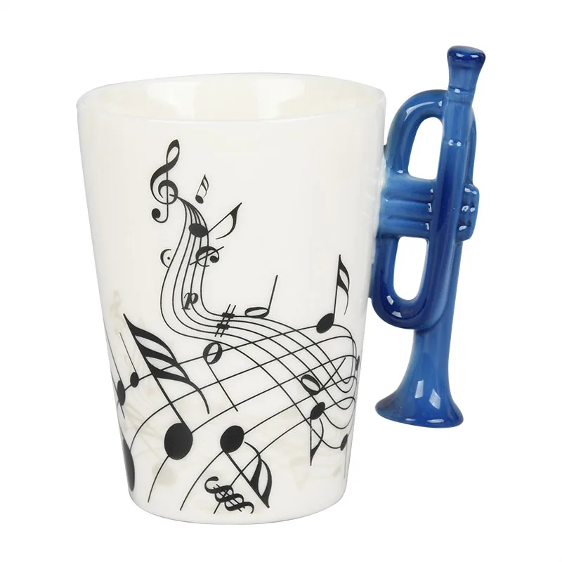 11 цветов 250 мл кофейная кружка керамическая креативная музыкальная Мик чайная