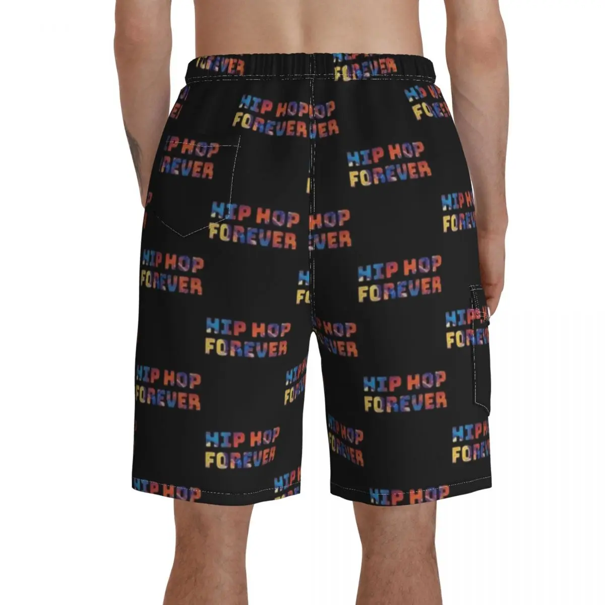 

Hip Hop Board Shorts Polyester Swimming Trunks Bathing Funny Men Swim Trunks