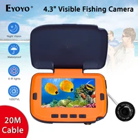 eyoyo 7hcs original 4 3 20m 1000tvl fish finder underwater fishing camera 8pcs infrared lamp camera for for fishing infrared
