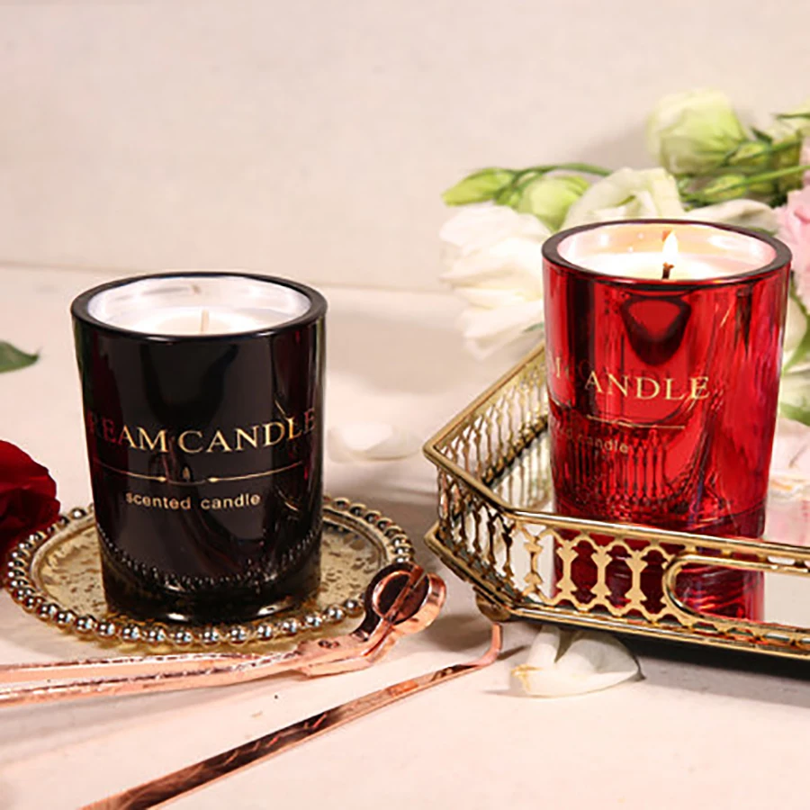 Эфирное масло Ароматические Стеклянные украшение из свечей на свадьбу с днем