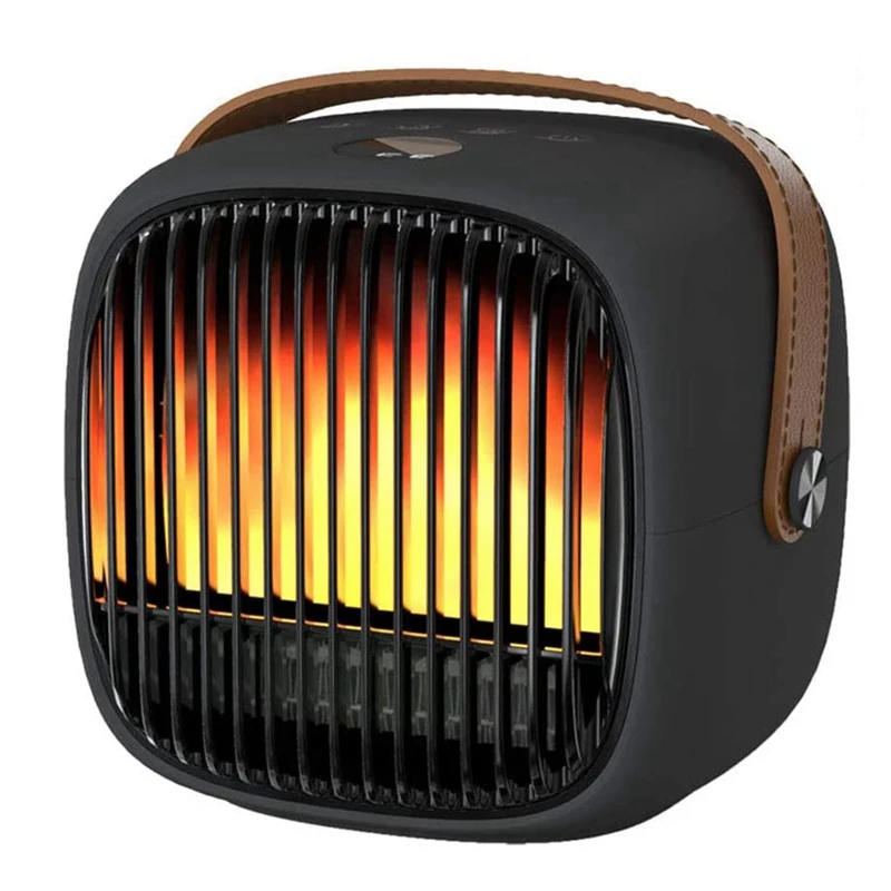 

Indoor Office Bedroom Portable Heater Bluetooth Personal Mini Desktop Heater, Overturn Protection Heater EU Plug
