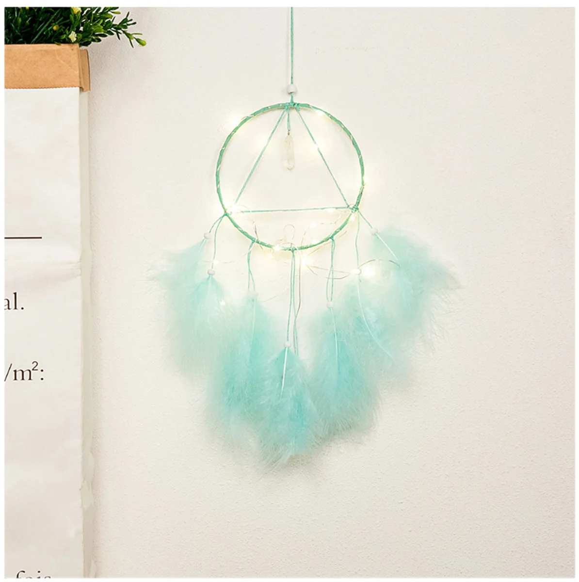 1Pc Dream Catcher Feather Pendant Crafts Wind Chimes Romantic Wall Hanging Decorations Home Ornaments Gift | Дом и сад