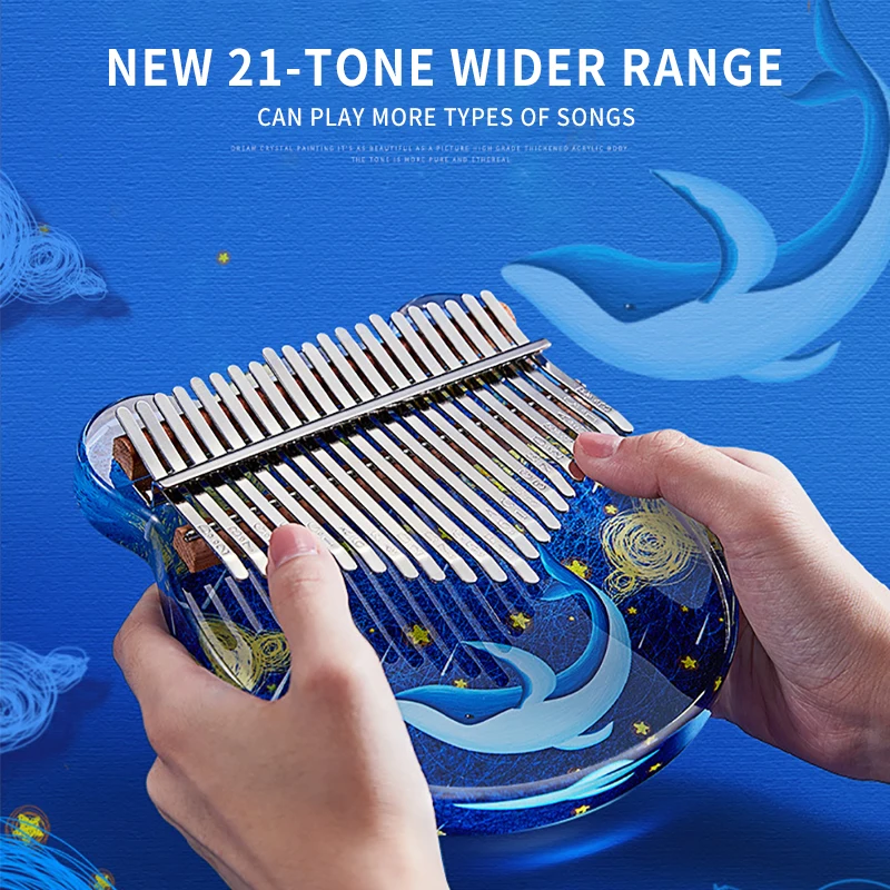 

17-21 Key Thumb Piano Keyboard Musical Instrument Creative Kalimba Beginner Musician Christmas Gift With Piano Bag Accessories