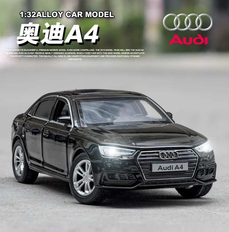 1:32 моделирование 17 Audi A4 сплав семейная модель автомобиля маятник Шесть Дверей со