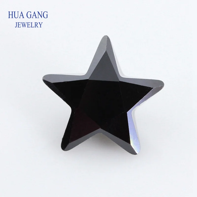 

Black Star Shape Princess Cut Loose Glass Beads Synthetic Gems For Jewelry Size 3x3~10x10mm Free Shipping