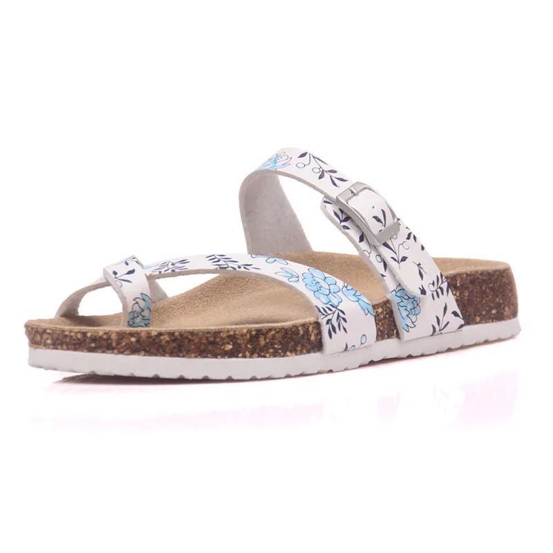 COSMAGIC 2021 Новые летние пляжные пробковые шлепанцы въетнамки женской обуви Цвет