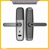 x8 biometric fingerprint door lock bt ttlock app smart digital ic card electronic home security keyless home smart door lock