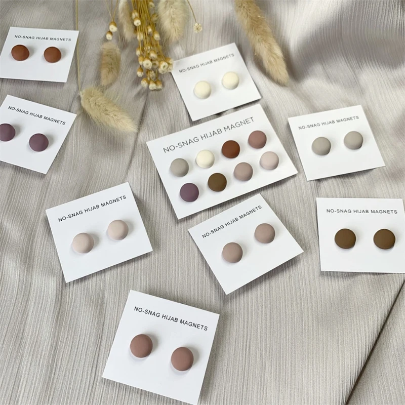 Круглая магнитная брошь на шарф кнопке жемчужная булавка Женская Брошь без