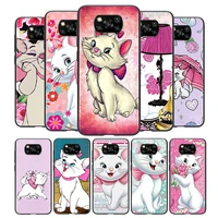 for xiaomi civi play mix 3 a2 a1 6x 5x poco x3 nfc f3 gt m3 m2 x2 f2 pro c3 f1 cute pink cat black tpu phone case