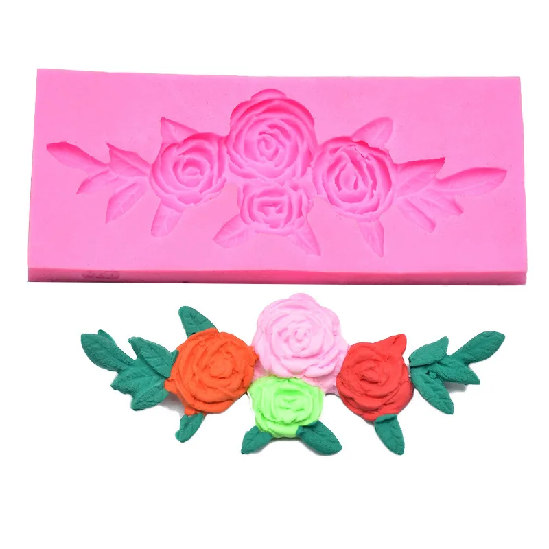 Little Flower Silicone Mold Sugar Paste 3D DIY Fondant Cake Decor Tool Chocolate Fence Shaped Kitchen Liquid | Дом и сад