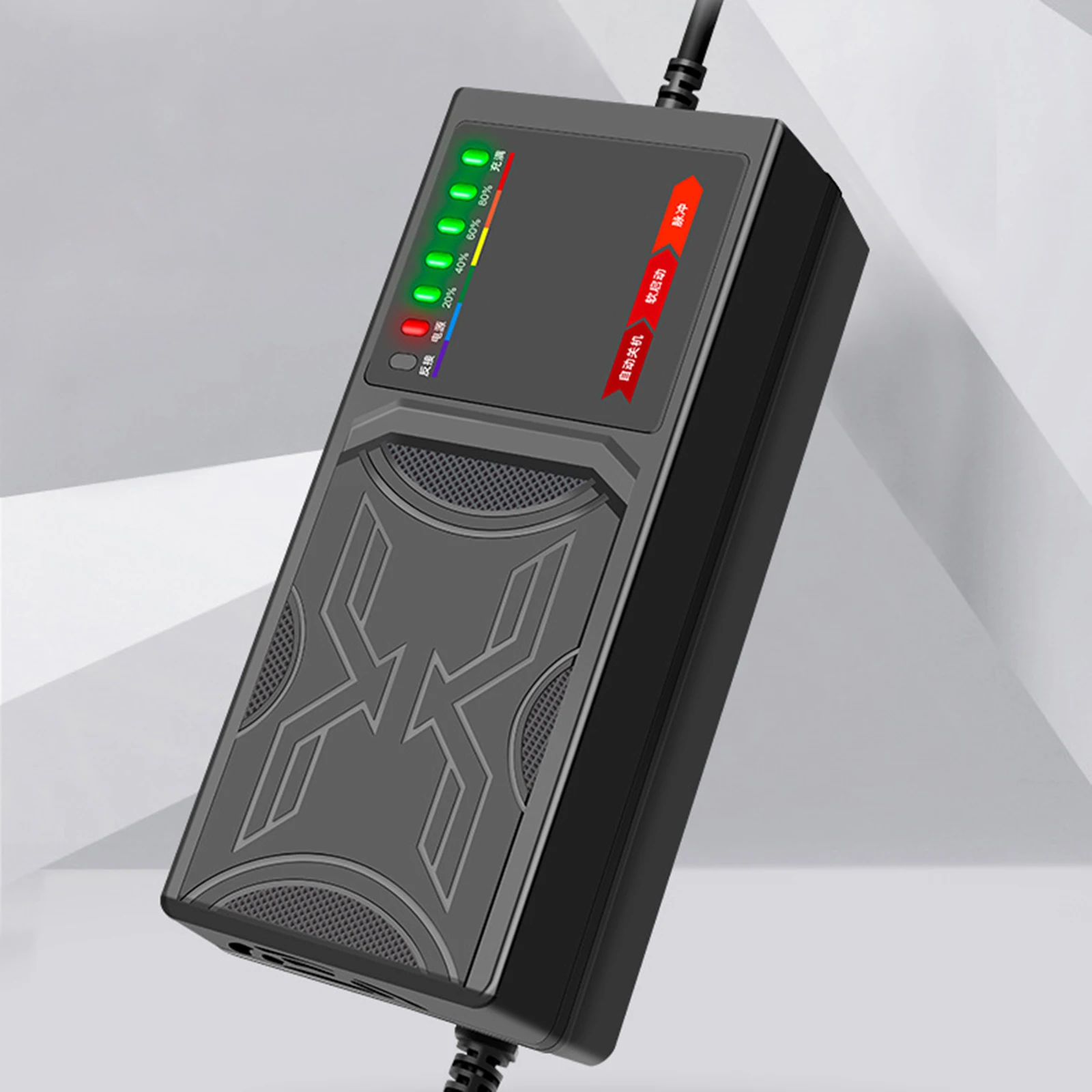 72V 20AH Electric Vehicles Battery Charger Auto Off 7 Lights Power Indicator Multi-Protection Functions 220V US Plug |