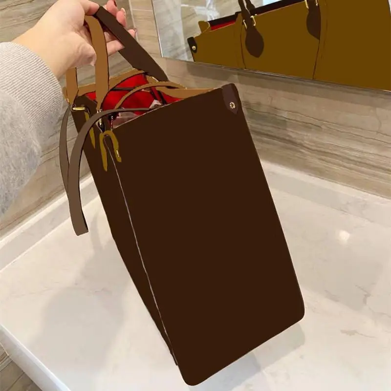 

2021 Fashion Ladies Handbag Shopping Bag Large Capacity High Quality Leather Luxury Brand Classic Pattern Design
