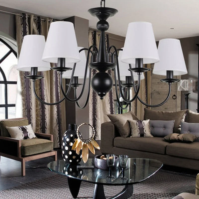 Винтажные американские Свадебные люстры железная Люстра для кухни бара кафе