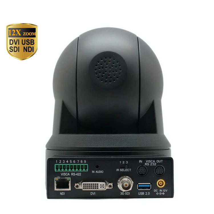 

hdcon ndi ptz broadcast camera 20x 12x zoom with sdi usb for video conferencing / telemedicine / broadcasting - J812NDI
