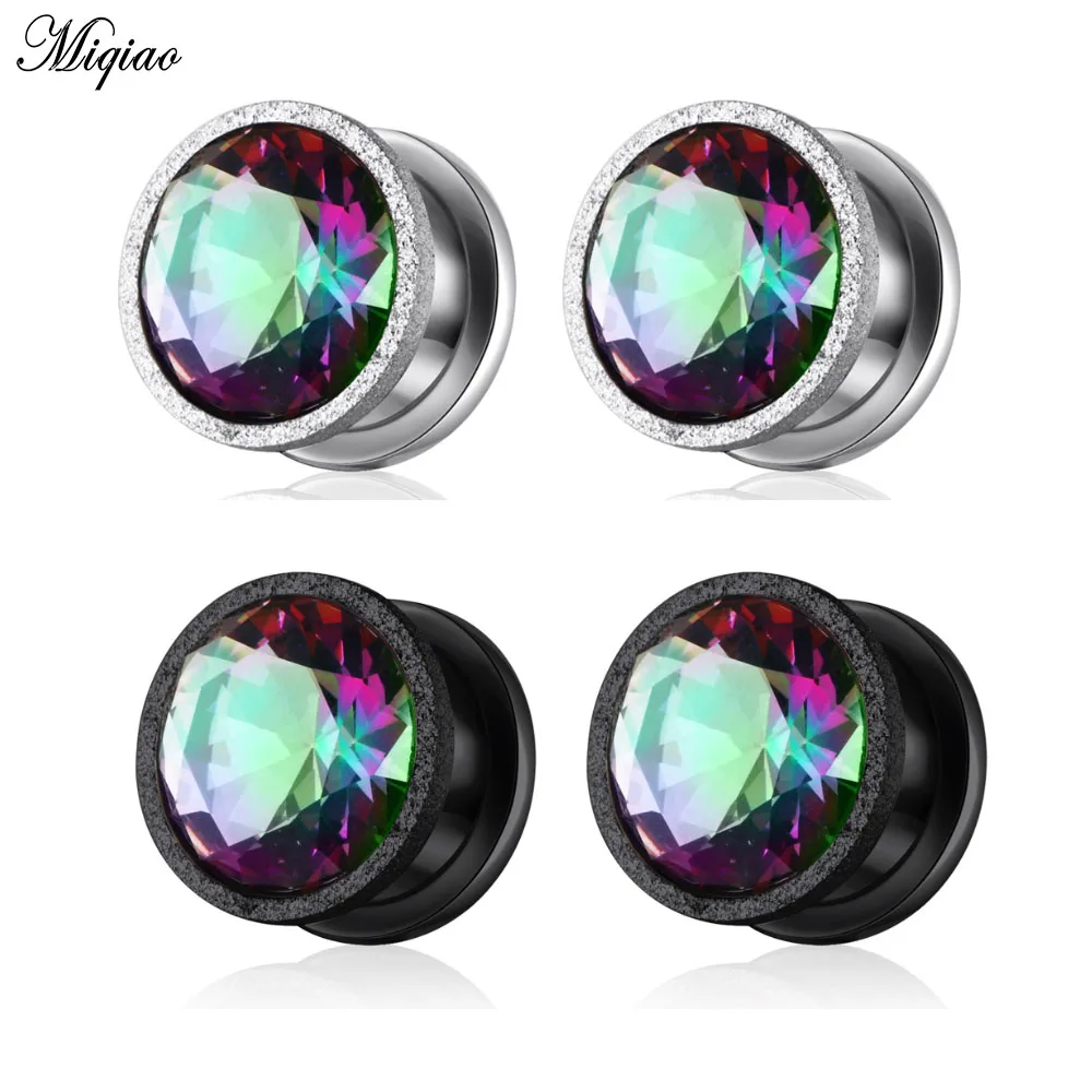 

Miqiao 2 Pcs Hot Sale Human Body Piercing Jewelry Pulley Auricle Stainless Steel Pressure Sand Ear Ear Expander