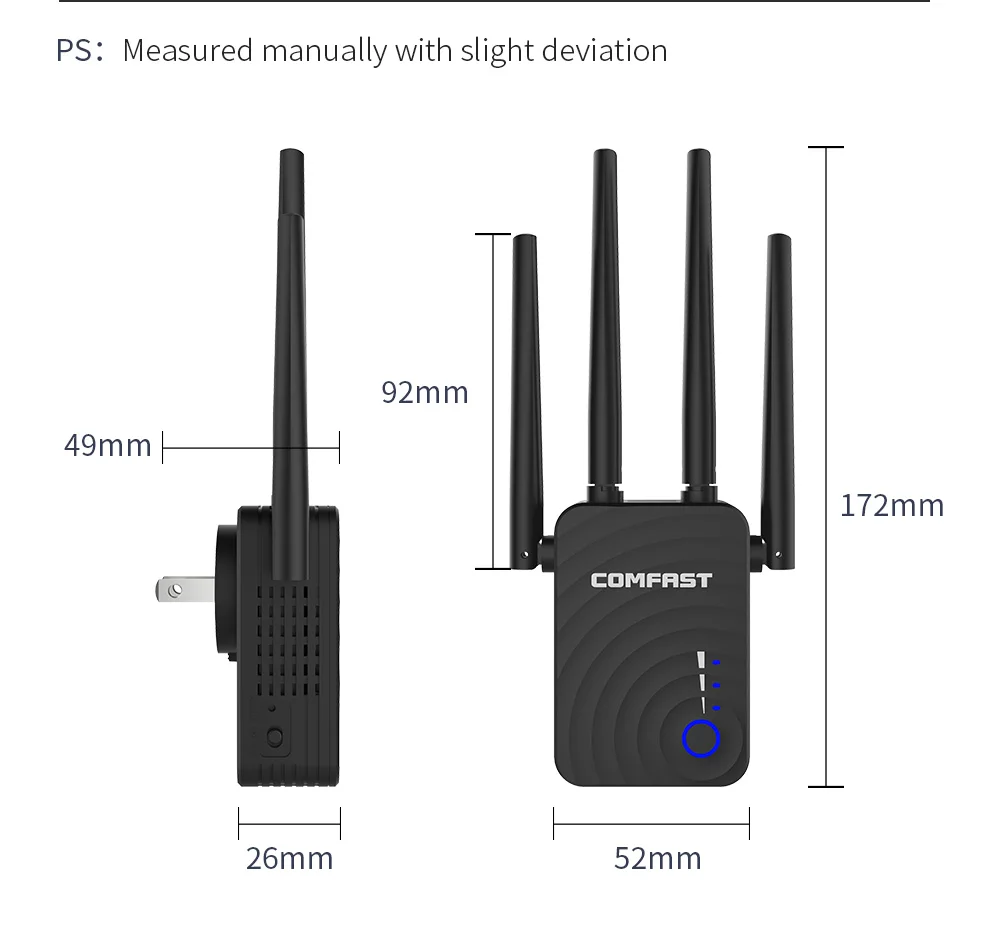 COMFAST CF WR754AC 1200 Мбит/с беспроводной усилитель диапазона Wi Fi 2 4 ГГц/5 ГГц