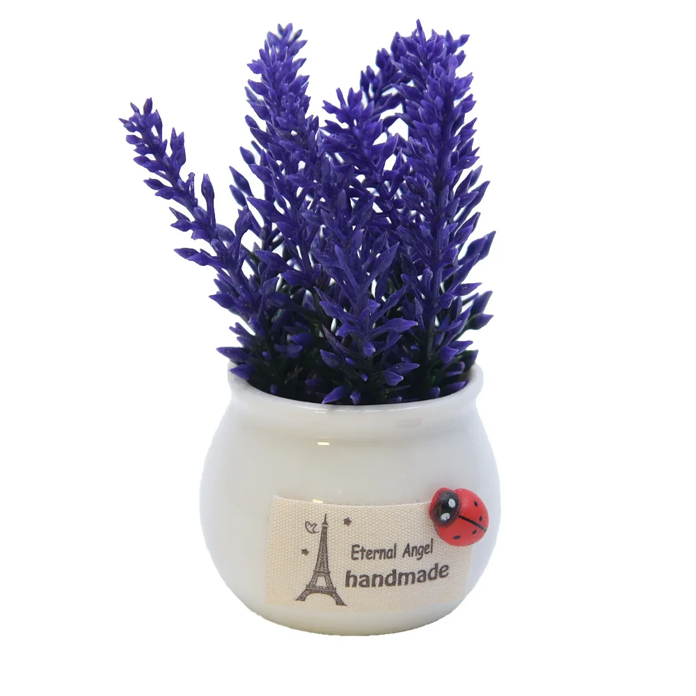 Лавандовый искусственный цветок офисное украшение креативные мелкие предметы