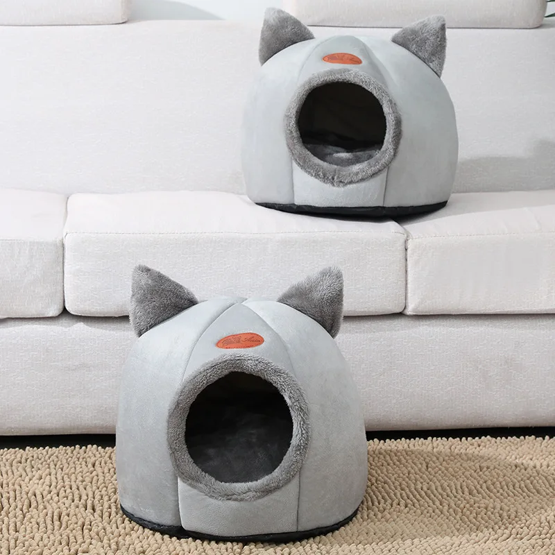 new deep sleep comfortable cat bed four seasons universal small dog house pet tent cave bed removable and washable free global shipping
