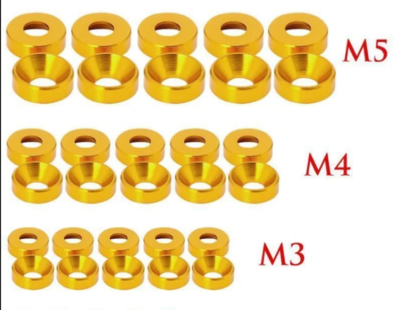 M2/M2.5/Φ алюминиевая шайба красочная анодированная Бриллиантовая прокладка для