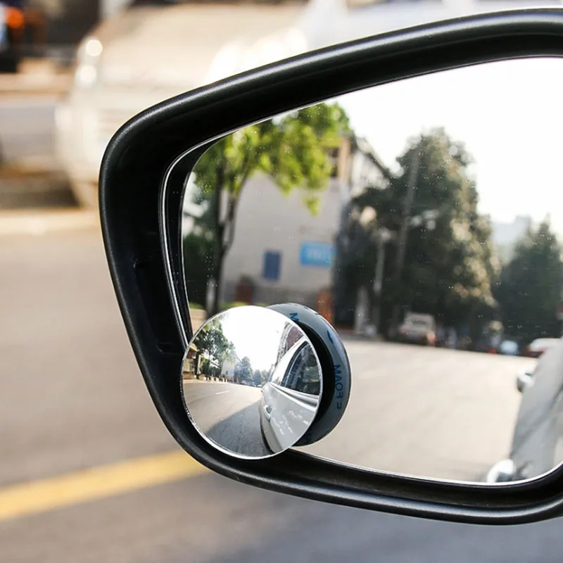 

Зеркало для слепых зон автомобиля, 360 градусов, HD, без рамки, ультратонкое широкоугольное круглое выпуклое зеркало заднего вида, автомобильн...