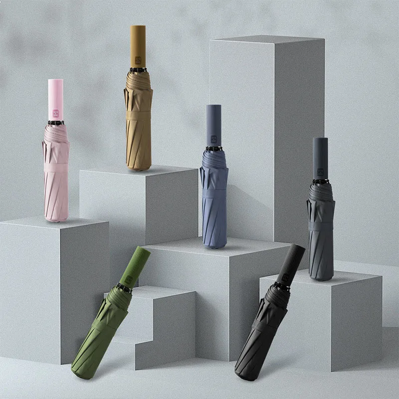 Автоматический деловой зонт для мужчин и женщин складной тройка от дождя