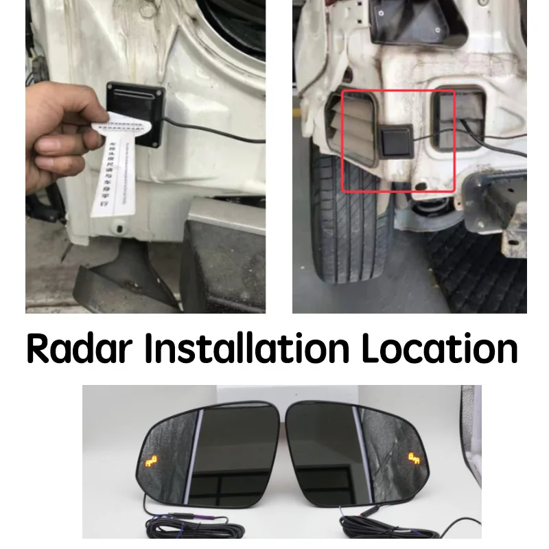 

Car BSD BSM BSA Blind Area Spot Warning Drive Mirror Rear Radar Detection System For Volkswagen VW Tayron 2018~2020