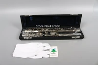 high quality c tune flute 16 hole gold brass powerful sound profession e key with case free shipping