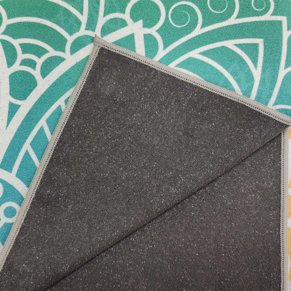 Классическое полотенце-коврик для йоги Mandola 183*65 нескользящее Впитывающее пот