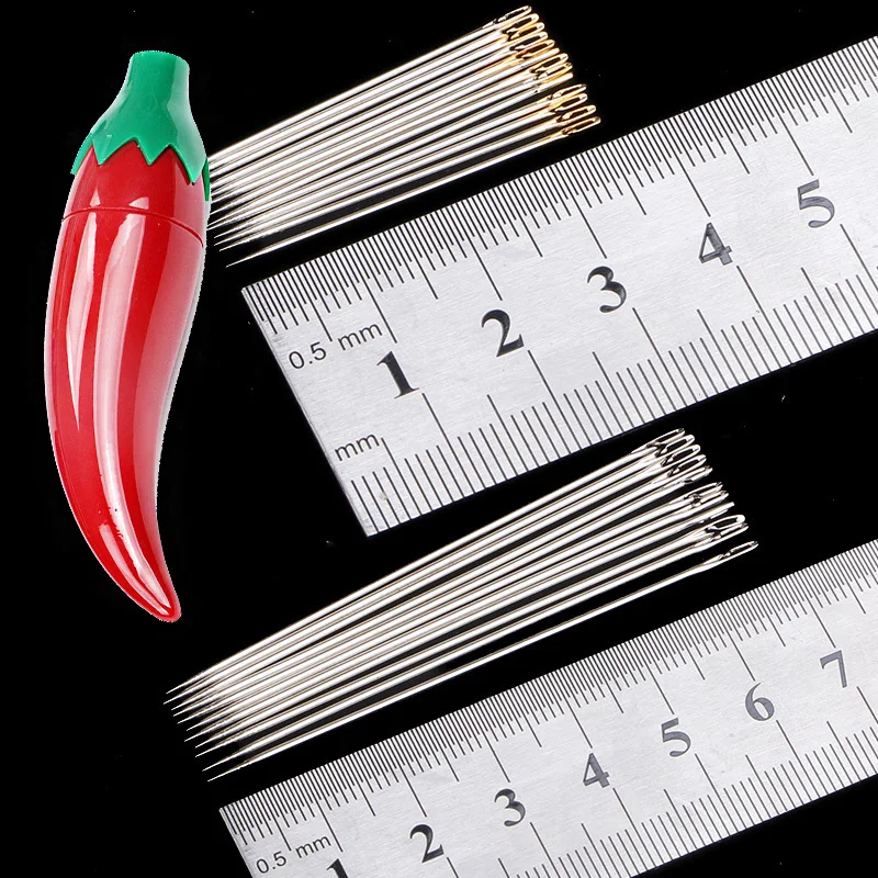 Small Pepper Banana Bottle Sewing Needle Organizer Box Toothpick Storage Holder Case DIY Craft Quilting Accessories | Дом и сад