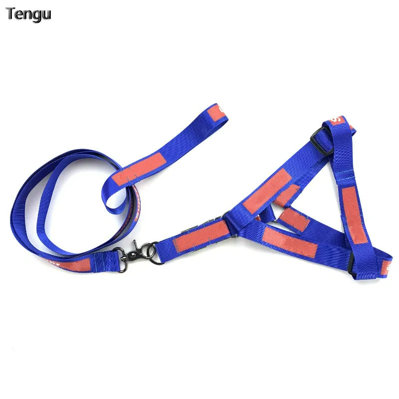 Нагрудный ремень в стиле жилета из синей нейлоновой веревки подходит для