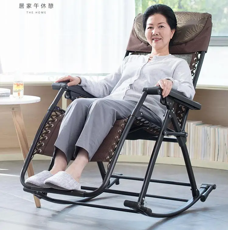 Кресло качалка для взрослых складное кресло обеда дома отдыха пожилых людей