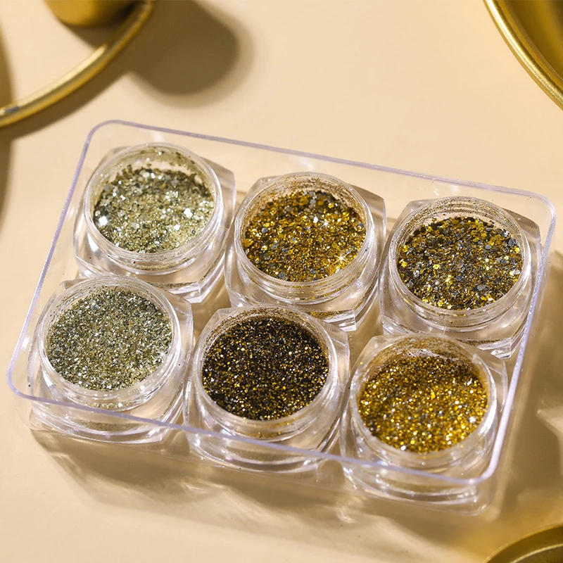 Блестки градиентные золотистые блестящие розовые для дизайна ногтей | Красота и