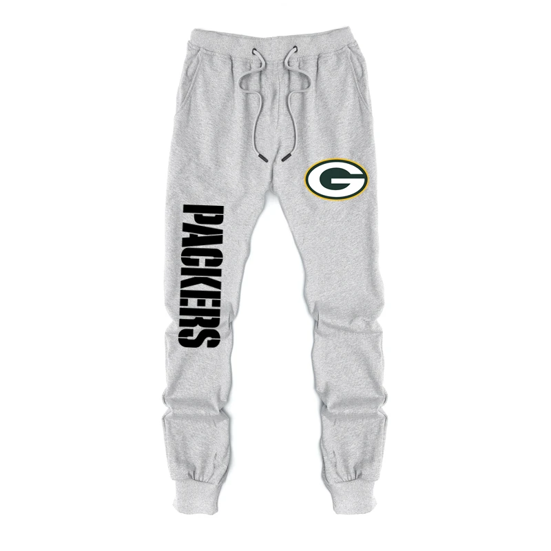 Packers Gray Патриоты брюки весна и осень спортивный свитер брюки Новая Англия чемпионы Повседневные свитера брюки новые любовники мужские повседневные спортивные брюки - Цвет: Packers Gray