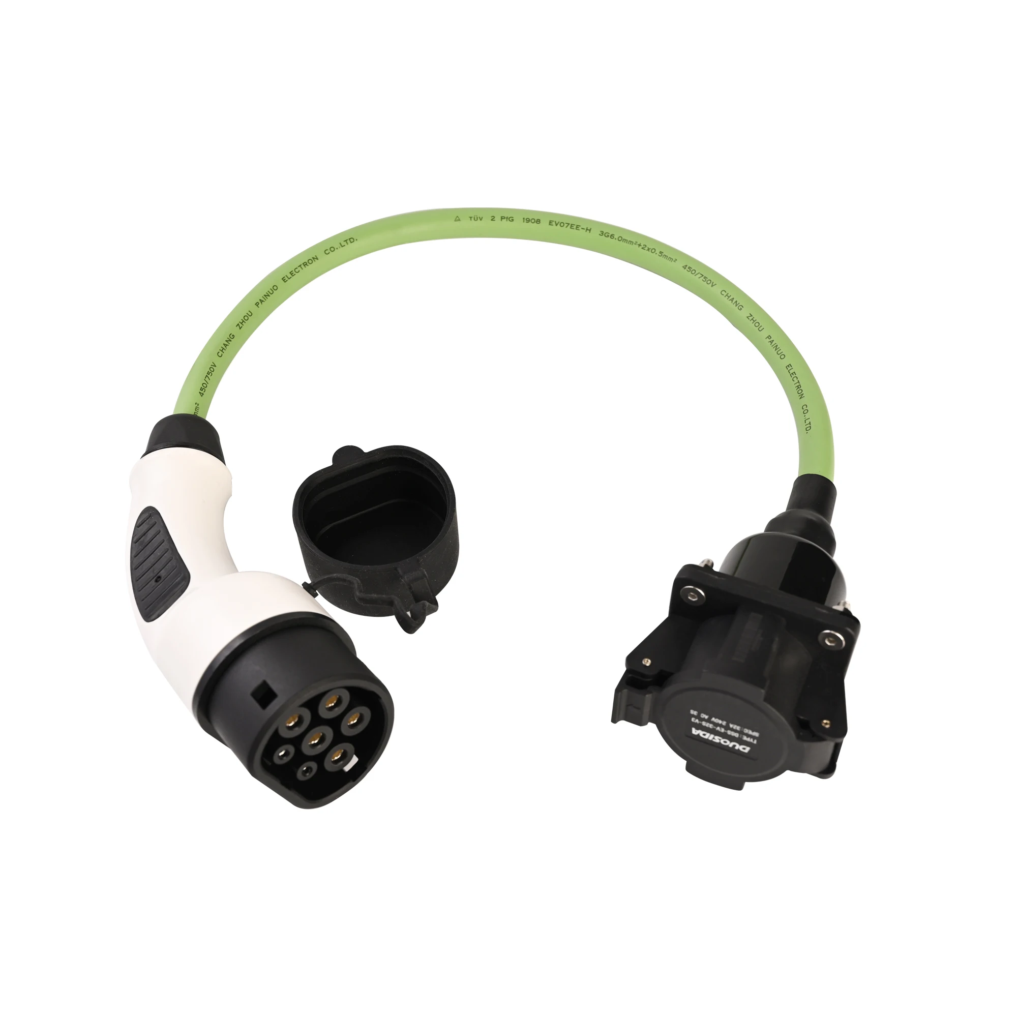 32A Однофазный Тип от 1 до 2 Электрический автомобильный зарядный разъем для мужчин