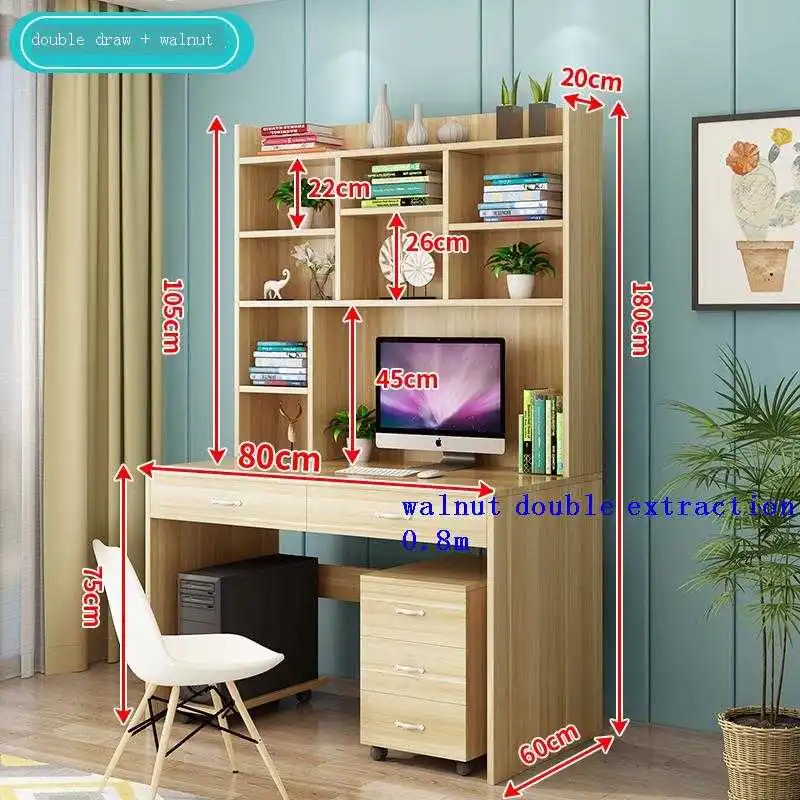

Портативный Настольный компьютер-поднос с книжной полкой