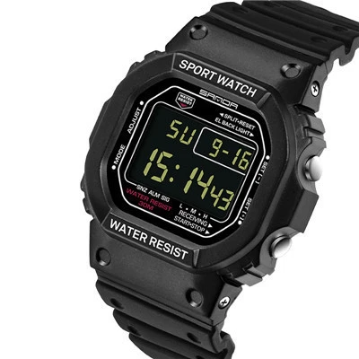 Три более чем Функциональные электронные часы мужские и женские наручные