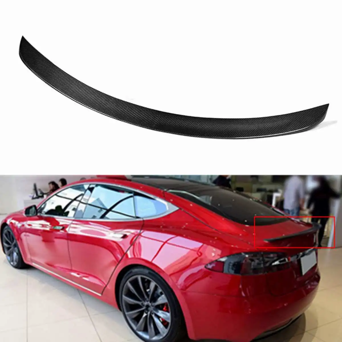 Новый спойлер на задний багажник крыло из настоящего углеродного волокна