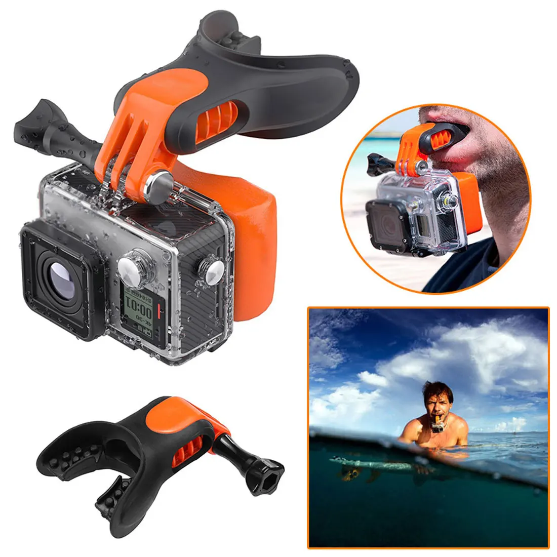 Зубные скобы держатель для крепления рта Экшн-камера для GoPro Hero Xiaomi Yi SJCAM серфинга Дайвинг съемки камеры аксессуары