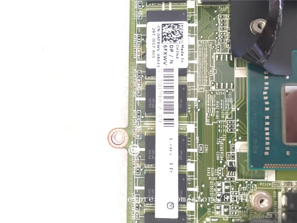 Yourui для Dell XPS 13 L322X системы плата с i5-3427m CN-06FXWV 06FXWV 6FXWV DAD13AMBCD1 DDR3 тестирование |
