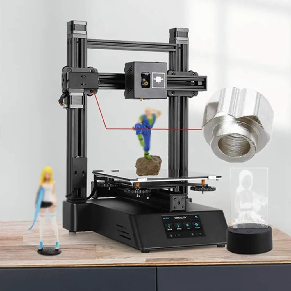 1 шт. гайка для 3d печати Никелированная Шестигранная Эксцентриковая колонка из