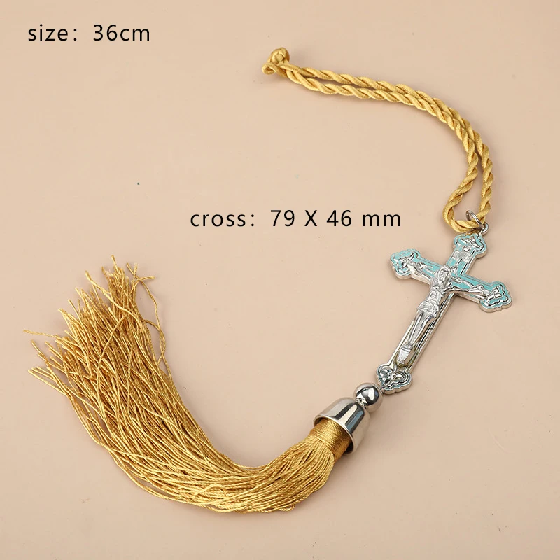 Orthodox Christian Jesus Cross In The Car Wall Hang Catholic Crucifix Church Decoration Souvenirs Gift images - 6