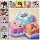 Полностью Квадратный бриллиант, 5D Картина Вышивка крестом торт фрукты Мороженое клубника 3D DIY круглый бриллиант дрель Рисунок мозаики L166