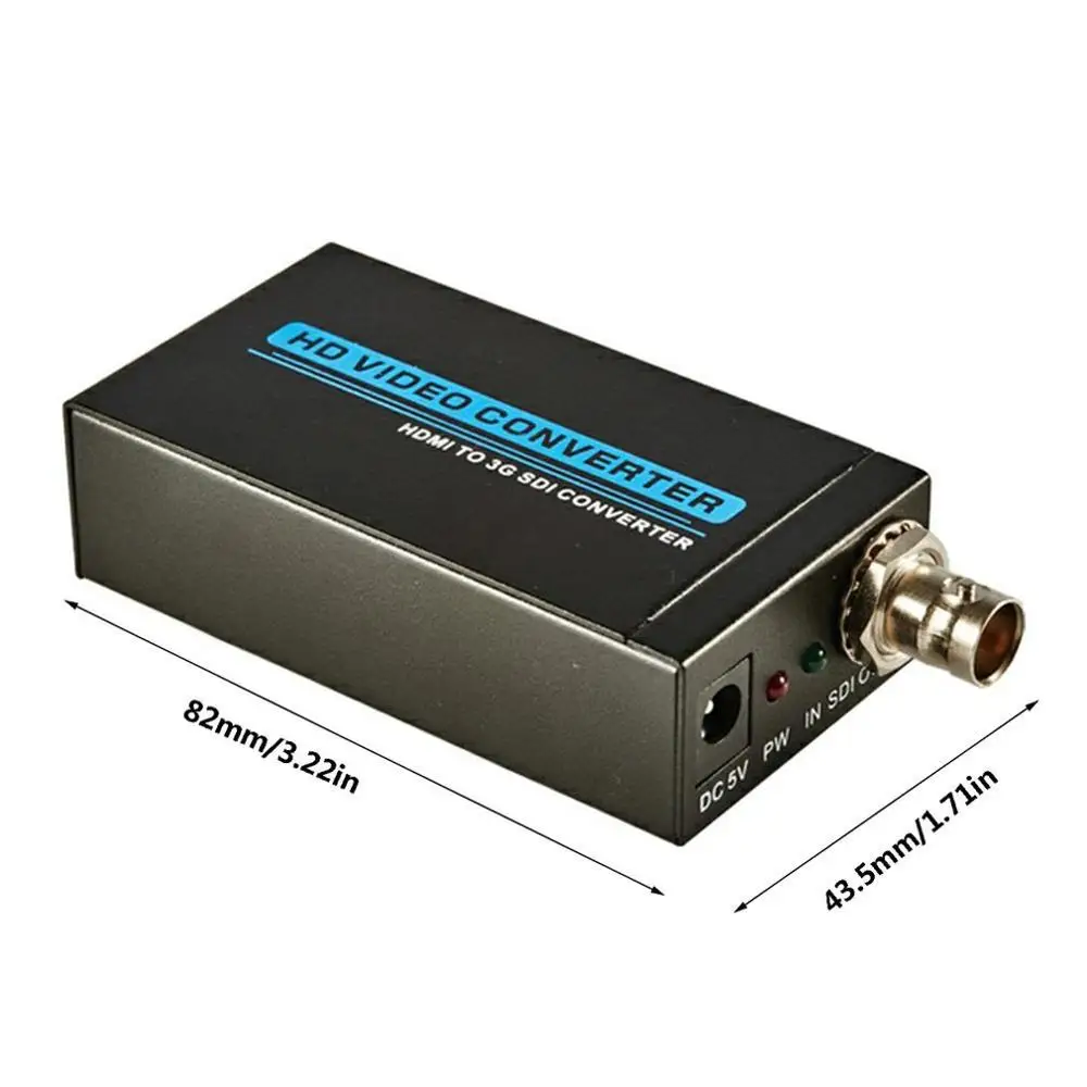 T-622 микро Конвертер HDMI в 3g SDI HD видео конвертер адаптер EU/US/UK/AU переходник