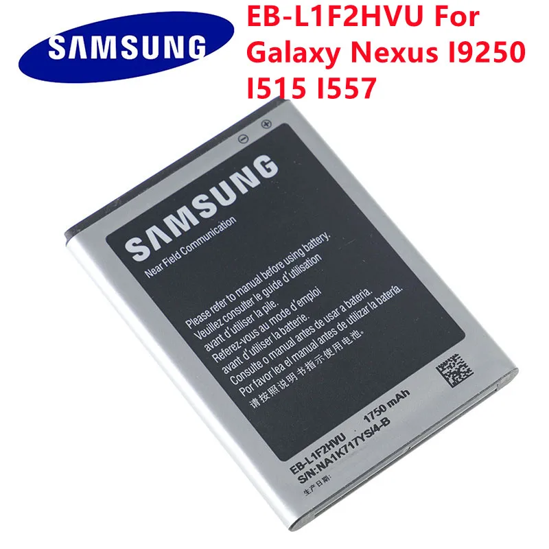 Фото Оригинальная Аккумуляторная батарея для телефона SAMSUNG Galaxy Nexus I9250 I515 I557