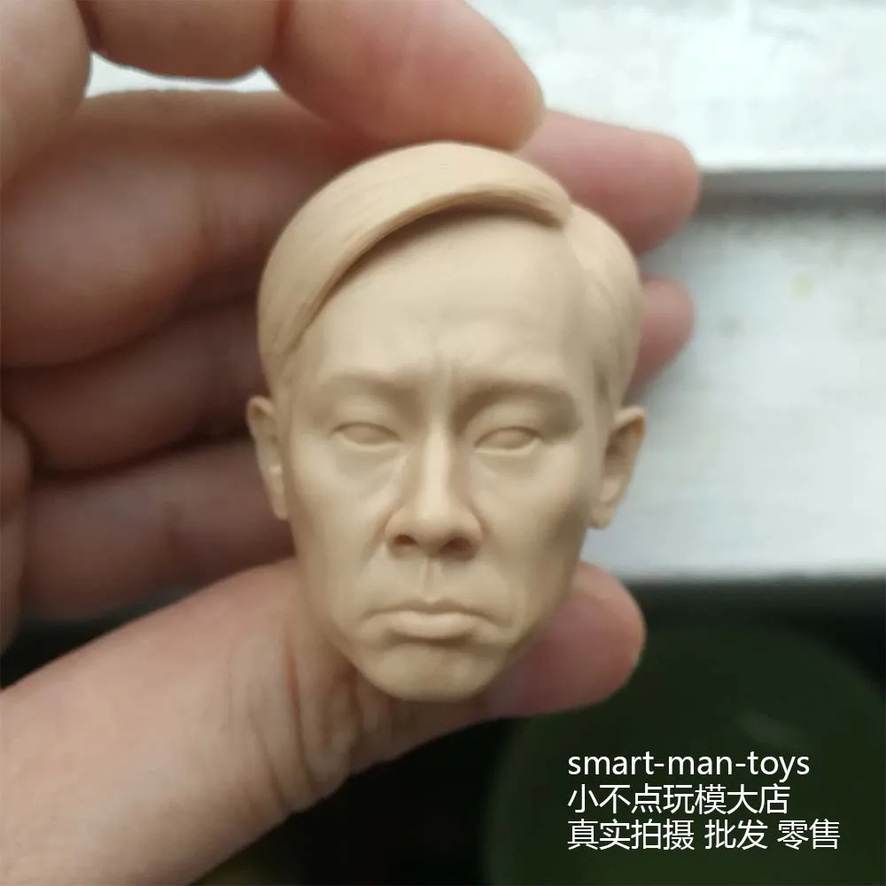 1/6 масштаб пустая голова Sculpt Jordan chan Неокрашенный Hongkong актер|Игровые фигурки и
