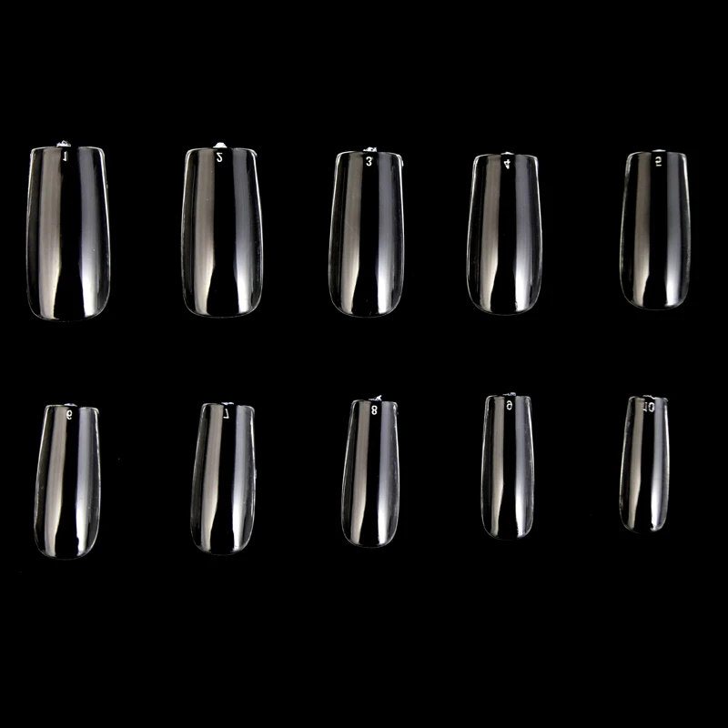 Высококачественные складные прозрачные накладные ногти без следов полное